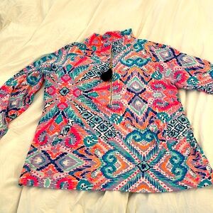 Lilly Pulitzer 1/4 zip Popover size XL